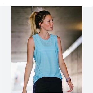 Like New Zyia Active Muscle Tank Top in Sky Blue, Size M